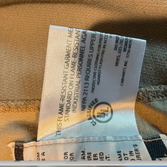 Carhartt Women’s Flame Resistant Force Cotton Long Sleeve Crewneck Shirt Size XL - Picture 12 of 12